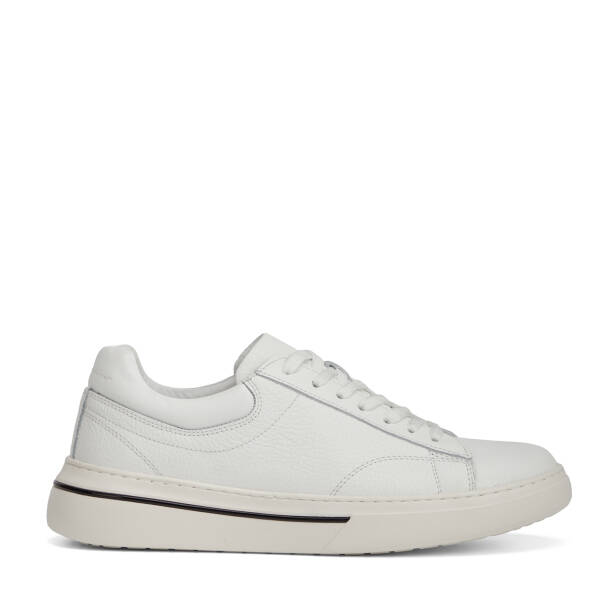 Beyaz Hakiki Deri Erkek Sneaker - E26I1AY57758-B69 