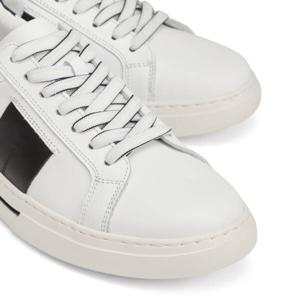 Beyaz Hakiki Deri Erkek Sneaker - E26I1AY57759-A26 - 3