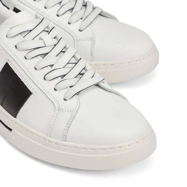Beyaz Hakiki Deri Erkek Sneaker - E26I1AY57759-A26 - 3