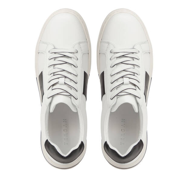 Beyaz Hakiki Deri Erkek Sneaker - E26I1AY57759-A26 - 5