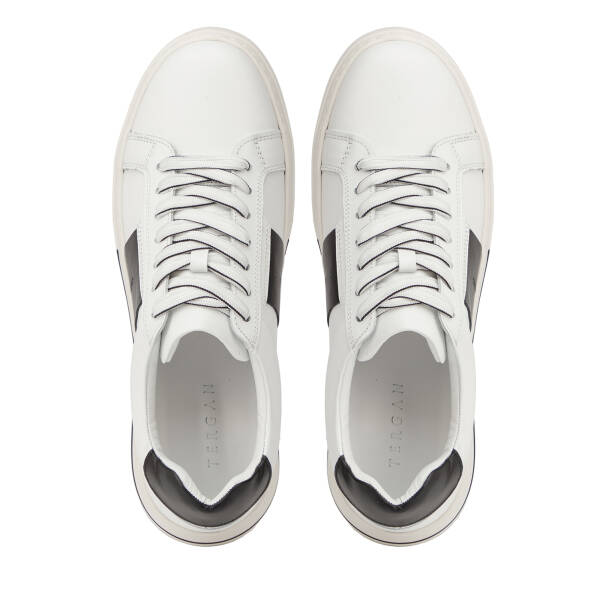 Beyaz Hakiki Deri Erkek Sneaker - E26I1AY57759-A26 - 5