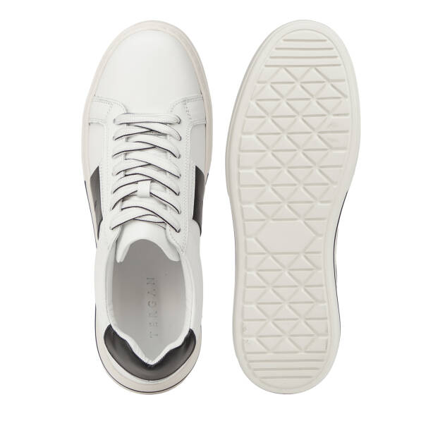 Beyaz Hakiki Deri Erkek Sneaker - E26I1AY57759-A26 - 6