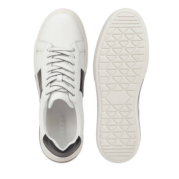 Beyaz Hakiki Deri Erkek Sneaker - E26I1AY57759-A26 - 6