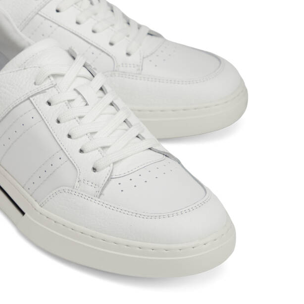 Beyaz Hakiki Deri Erkek Sneaker - E26I1AY57760-B69 - 3