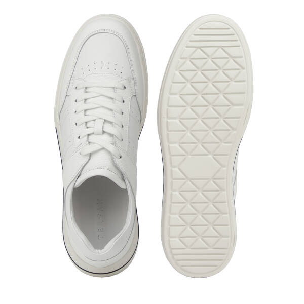 Beyaz Hakiki Deri Erkek Sneaker - E26I1AY57760-B69 - 6