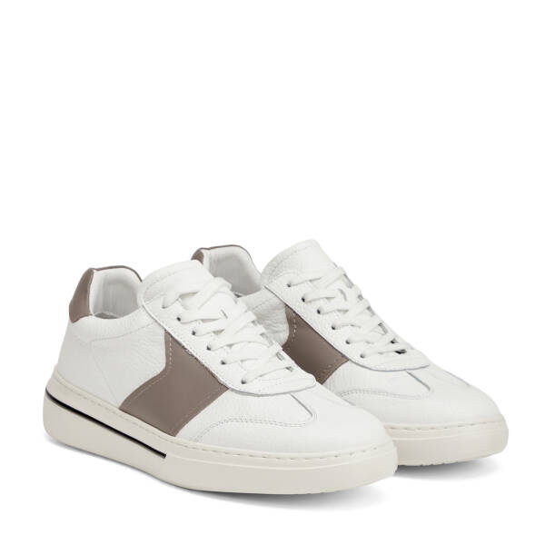 Beyaz Hakiki Deri Erkek Sneaker - E26I1AY57761-V2V - 2