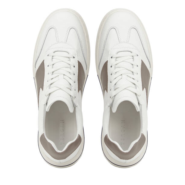 Beyaz Hakiki Deri Erkek Sneaker - E26I1AY57761-V2V - 5