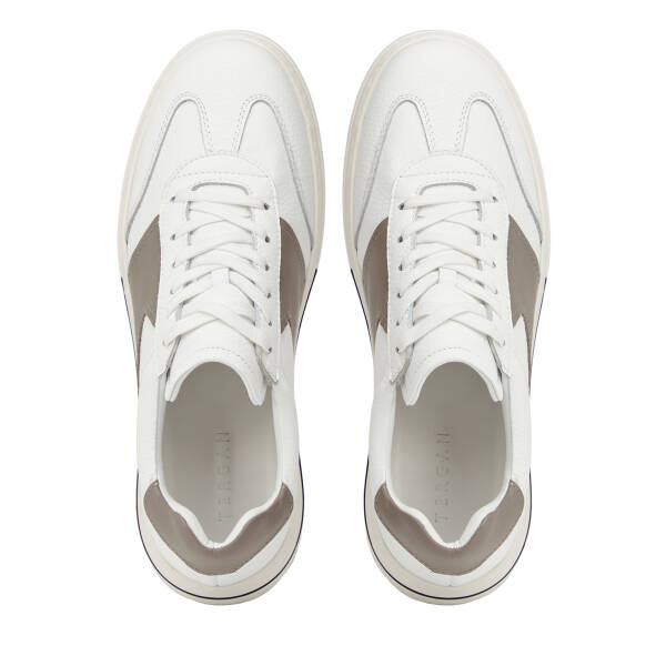 Beyaz Hakiki Deri Erkek Sneaker - E26I1AY57761-V2V - 5