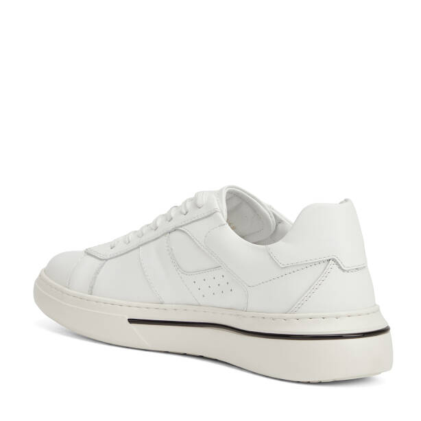 Beyaz Hakiki Deri Erkek Sneaker - E26I1AY57762-A26 - 4