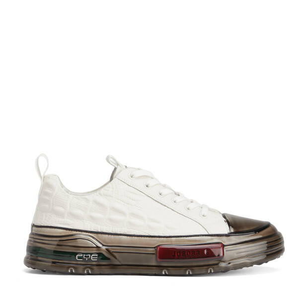 Beyaz Hakiki Deri Erkek Sneaker - E26S1AY57812-A26 