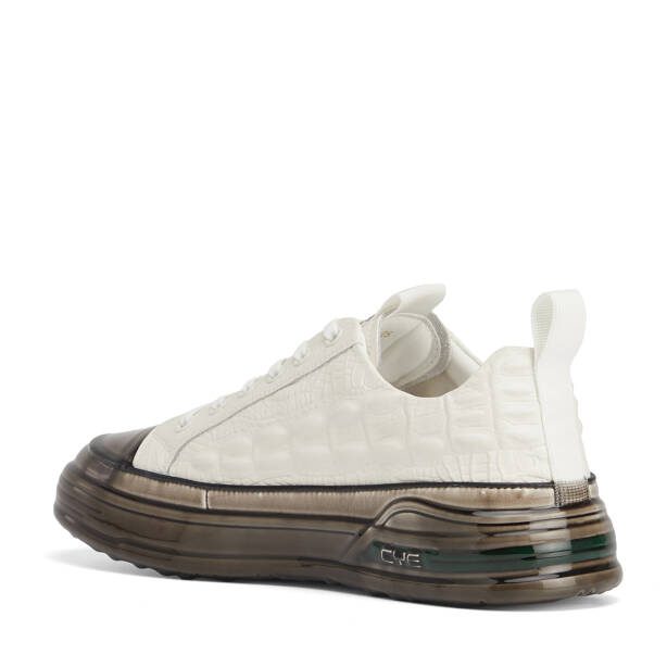 Beyaz Hakiki Deri Erkek Sneaker - E26S1AY57812-A26 - 4