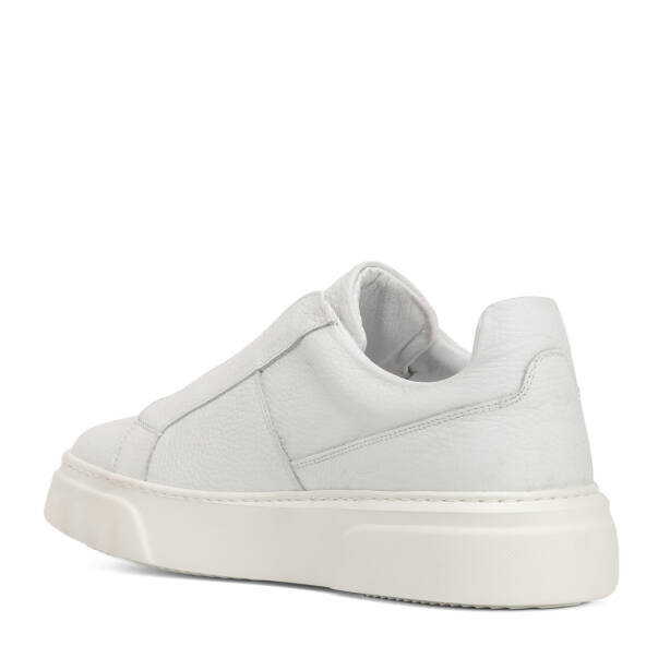 Beyaz Hakiki Deri Erkek Sneaker - E4MEAY057783-B69 - Tergan Four Season