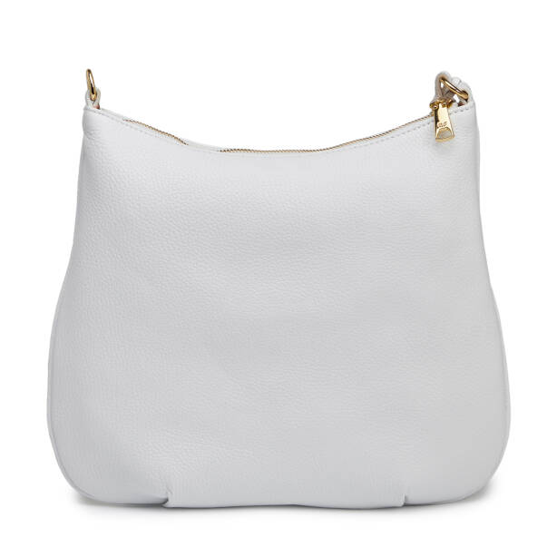 Beyaz Hakiki Deri Kadın Çapraz Askılı Çanta - S26Y1BC80409-B69 - 3