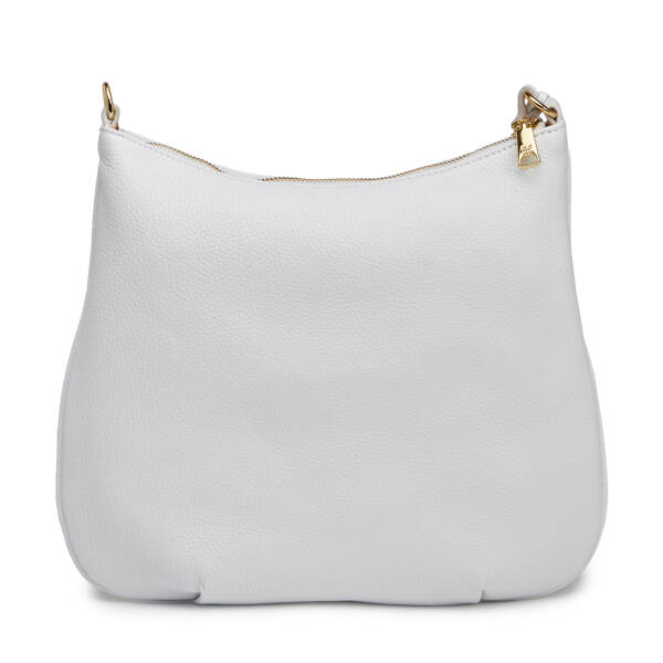 Beyaz Hakiki Deri Kadın Çapraz Askılı Çanta - S26Y1BC80409-B69 - 3