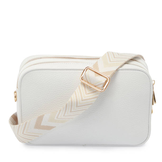 Beyaz Hakiki Deri Kadın El Çantası - S26Y1BC80361-B69 - Tergan