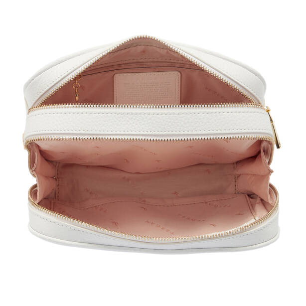 Beyaz Hakiki Deri Kadın El Çantası - S26Y1BC80361-B69 - Tergan