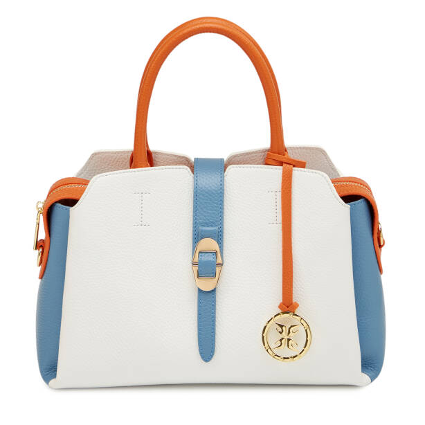 Beyaz Hakiki Deri Kadın El Çantası - S26Y1BC80534-U4Z 