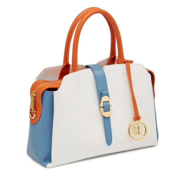 Beyaz Hakiki Deri Kadın El Çantası - S26Y1BC80534-U4Z - 2