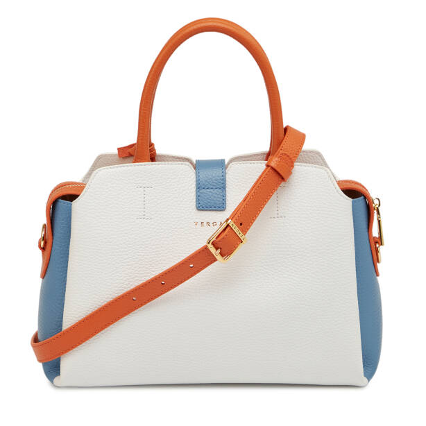 Beyaz Hakiki Deri Kadın El Çantası - S26Y1BC80534-U4Z - 3