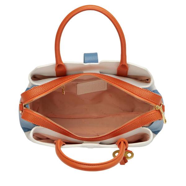 Beyaz Hakiki Deri Kadın El Çantası - S26Y1BC80534-U4Z - 4