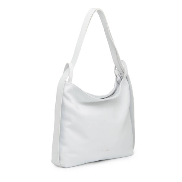 Beyaz Hakiki Deri Kadın Omuz Çantası - S26Y1BC79910-B69 - 2