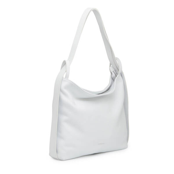 Beyaz Hakiki Deri Kadın Omuz Çantası - S26Y1BC79910-B69 - 2