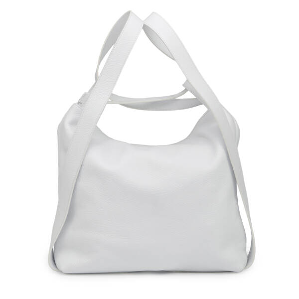 Beyaz Hakiki Deri Kadın Omuz Çantası - S26Y1BC79910-B69 - 3