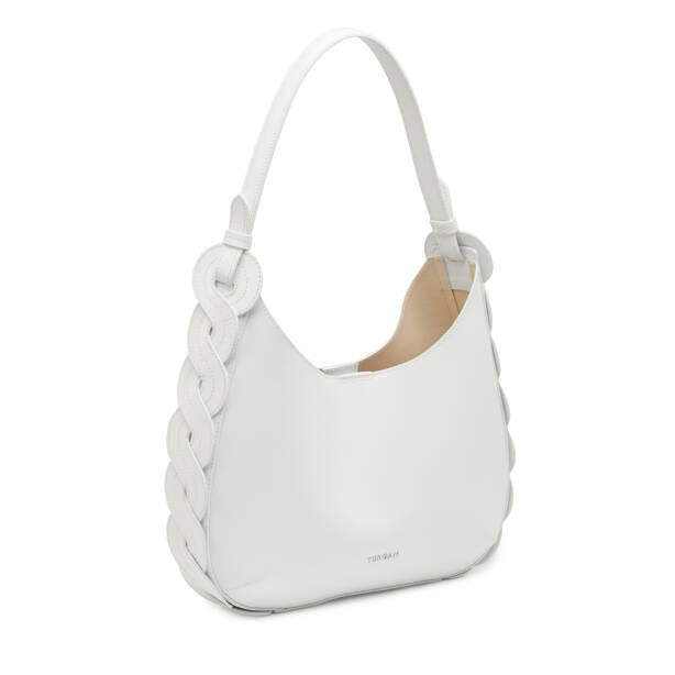 Beyaz Hakiki Deri Kadın Omuz Çantası - S26Y1BC80545-D10 - 2