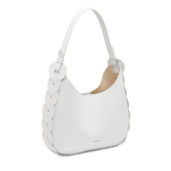 Beyaz Hakiki Deri Kadın Omuz Çantası - S26Y1BC80545-D10 - 2