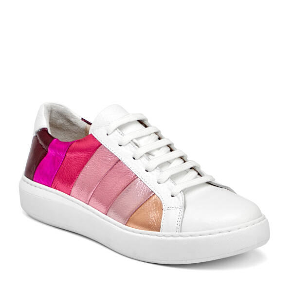 Beyaz Hakiki Deri Kadın Sneaker - K25I1AY67764-B69 - 2