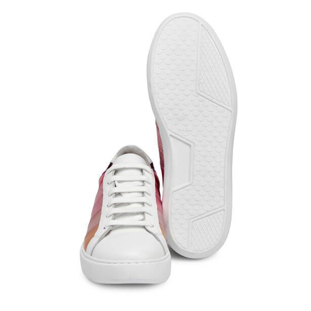 Beyaz Hakiki Deri Kadın Sneaker - K25I1AY67764-B69 - 4