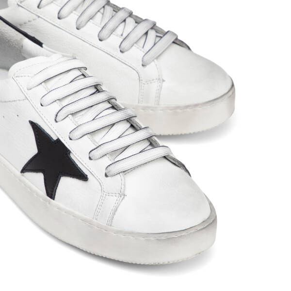 Beyaz Hakiki Deri Kadın Sneaker - K25I1AY68072-A26 - 3