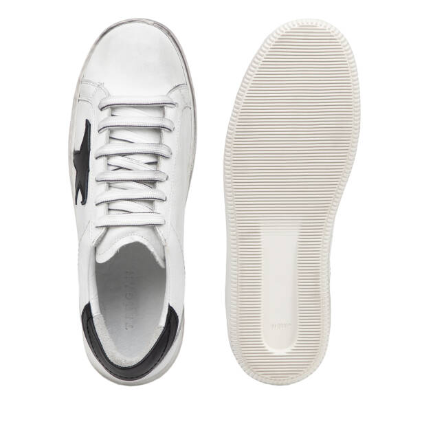 Beyaz Hakiki Deri Kadın Sneaker - K25I1AY68072-A26 - 6