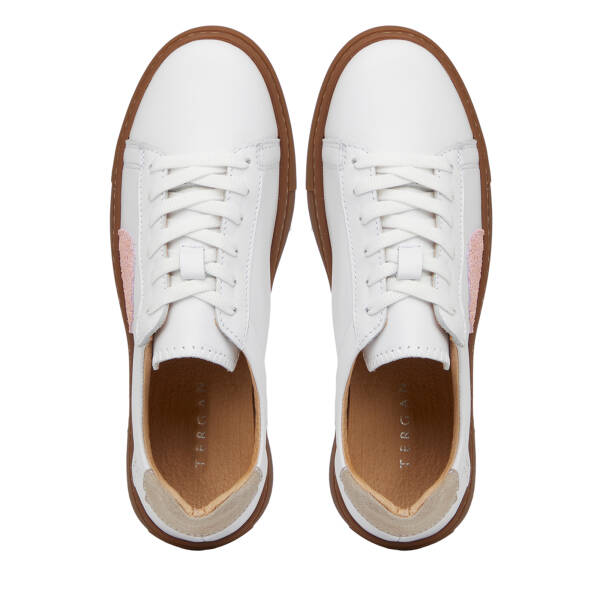 Beyaz Hakiki Deri Kadın Sneaker - K26I1AY68405-A26 - 5