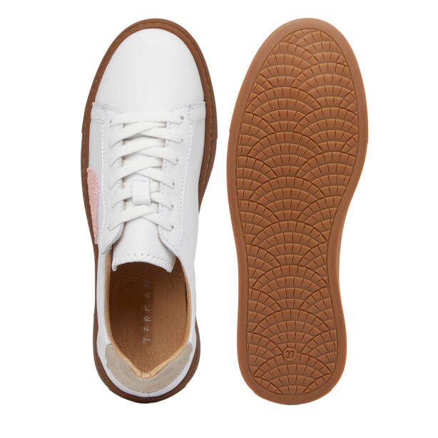 Beyaz Hakiki Deri Kadın Sneaker - K26I1AY68405-A26 - 6