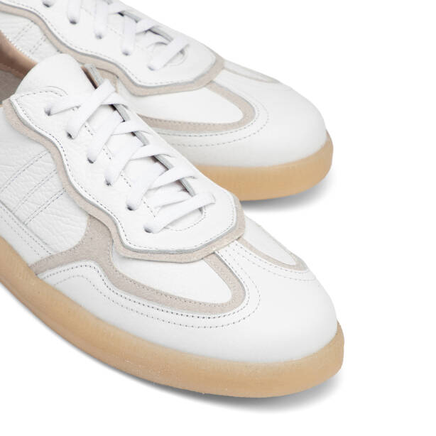 Beyaz Hakiki Deri Kadın Sneaker - K26I1AY68412-B69 - 3