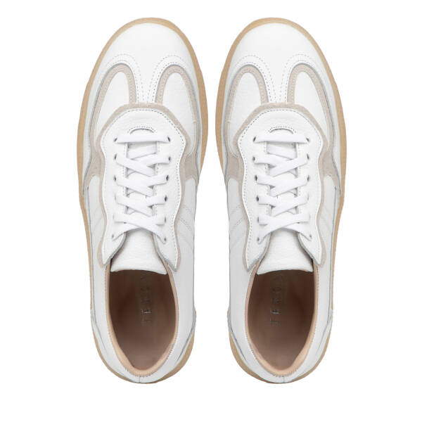 Beyaz Hakiki Deri Kadın Sneaker - K26I1AY68412-B69 - 5