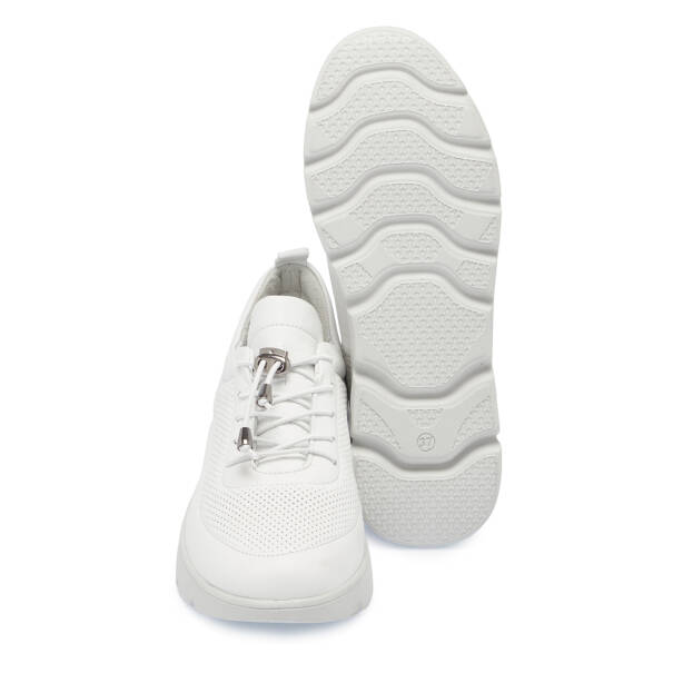 Beyaz Hakiki Deri Kadın Sneaker - K26I1AY68423-A26 - 4