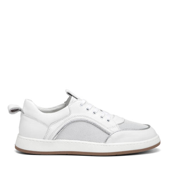 Beyaz Hakiki Deri Kadın Sneaker - K26I1AY68463-A26 - 1
