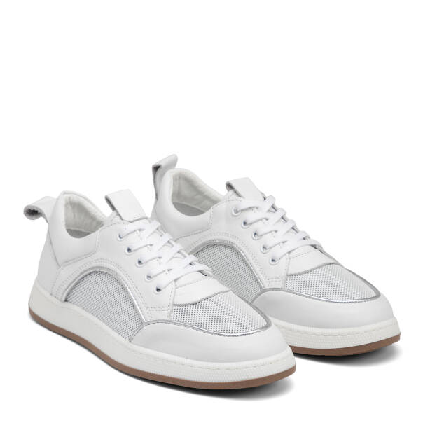 Beyaz Hakiki Deri Kadın Sneaker - K26I1AY68463-A26 - 2