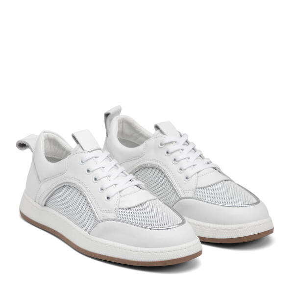 Beyaz Hakiki Deri Kadın Sneaker - K26I1AY68463-A26 - 2