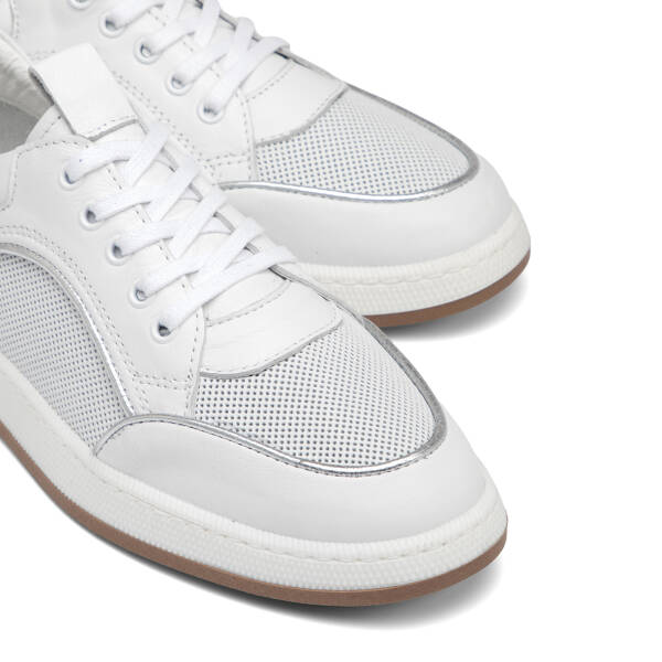 Beyaz Hakiki Deri Kadın Sneaker - K26I1AY68463-A26 - 3
