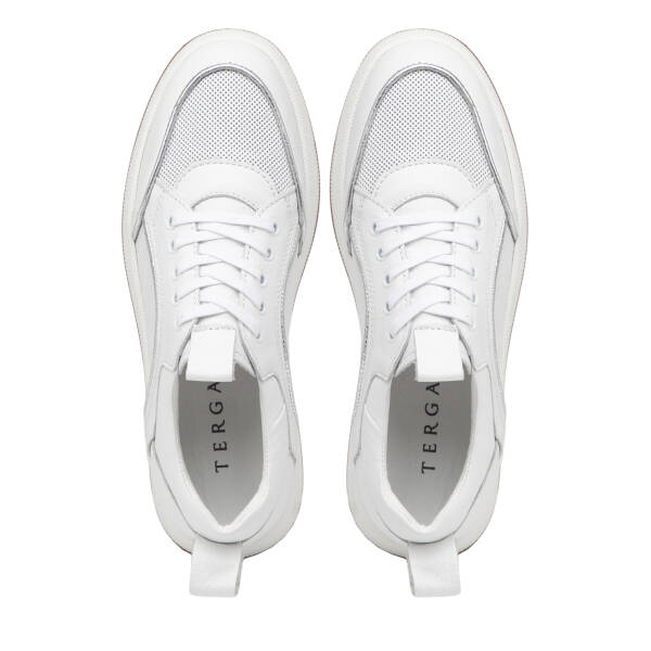 Beyaz Hakiki Deri Kadın Sneaker - K26I1AY68463-A26 - 5