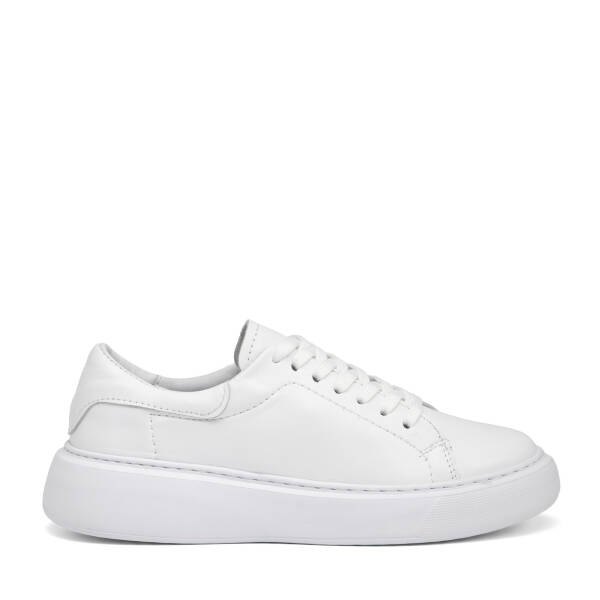 Beyaz Hakiki Deri Kadın Sneaker - K26I1AY68467-A26 - 1