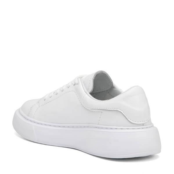 Beyaz Hakiki Deri Kadın Sneaker - K26I1AY68467-A26 - 4