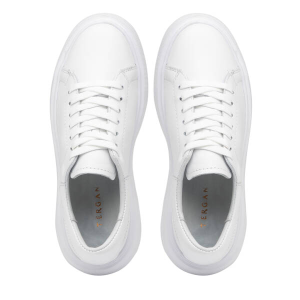 Beyaz Hakiki Deri Kadın Sneaker - K26I1AY68467-A26 - 5
