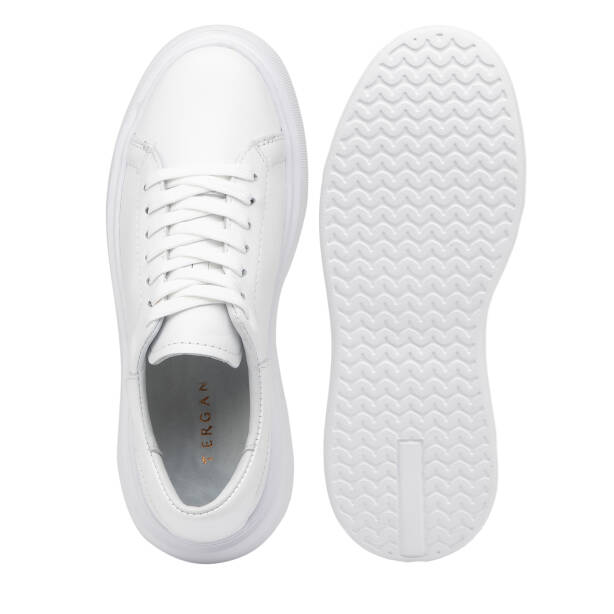 Beyaz Hakiki Deri Kadın Sneaker - K26I1AY68467-A26 - Tergan
