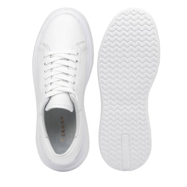Beyaz Hakiki Deri Kadın Sneaker - K26I1AY68467-A26 - 6