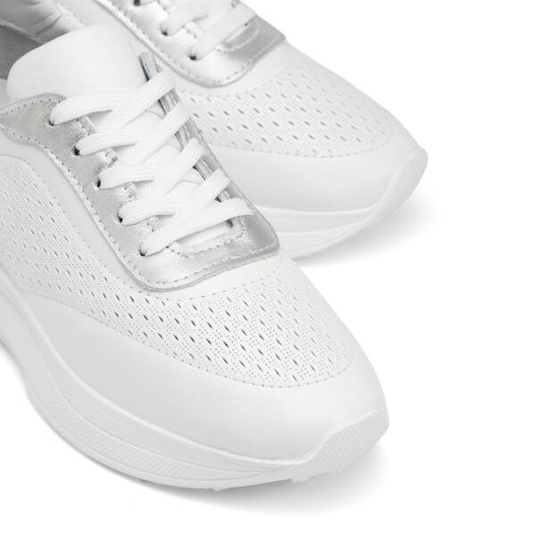 Beyaz Hakiki Deri Kadın Sneaker - K26I1AY68472-A26 - 3