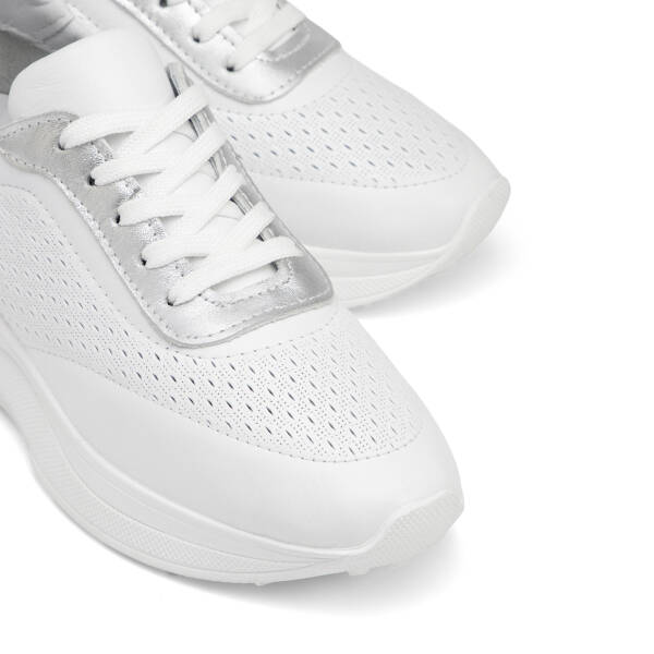 Beyaz Hakiki Deri Kadın Sneaker - K26I1AY68472-A26 - 3